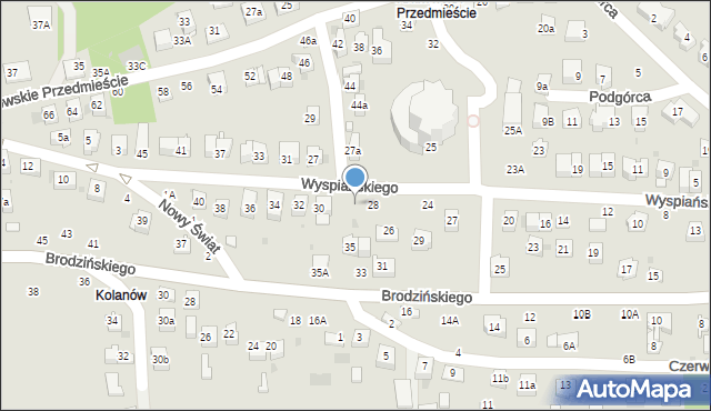 Bochnia, Wyspiańskiego Stanisława, 28A, mapa Bochni