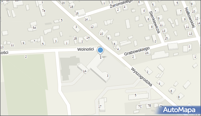 Bodzanów, Wyszogrodzka, 1, mapa Bodzanów