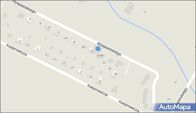Boguchwała, Wyspiańskiego Stanisława, 22, mapa Boguchwała