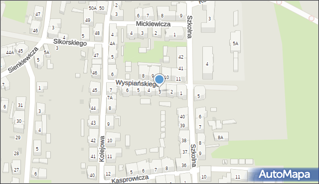 Boguszów-Gorce, Wyspiańskiego Stanisława, 3, mapa Boguszów-Gorce