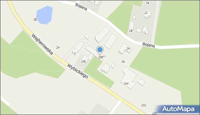 Bojano, Wybickiego Józefa, gen., 106, mapa Bojano