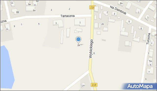 Bojano, Wybickiego Józefa, gen., 1a, mapa Bojano