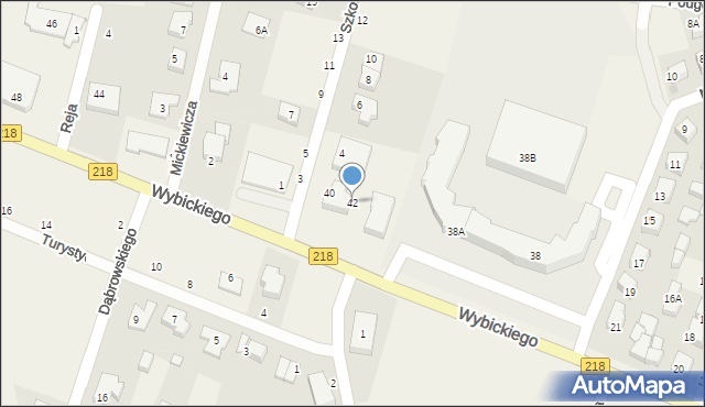 Bojano, Wybickiego Józefa, gen., 42, mapa Bojano