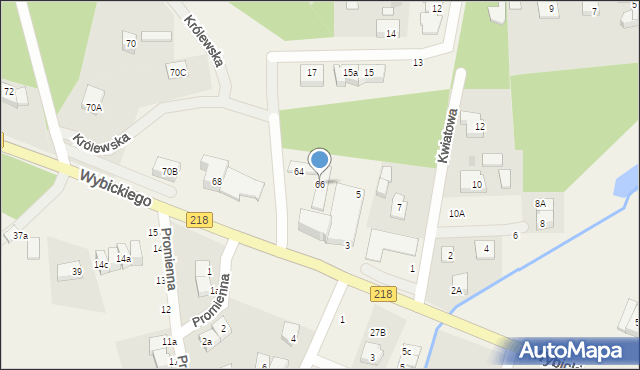 Bojano, Wybickiego Józefa, gen., 66, mapa Bojano