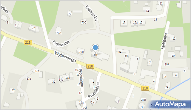 Bojano, Wybickiego Józefa, gen., 68, mapa Bojano