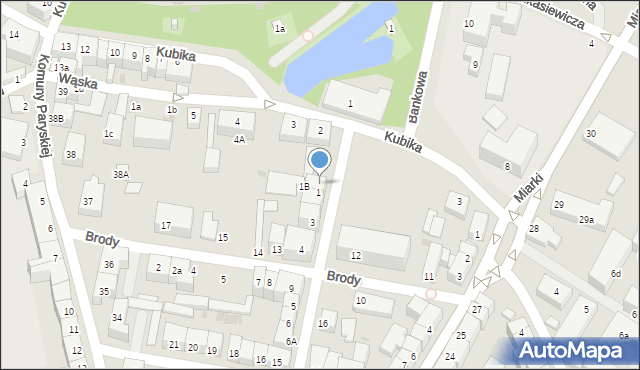 Bolesławiec, Wybickiego Józefa, gen., 1C, mapa Bolesławca