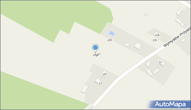 Bolmin, Wymysłów Przysiółek, 10ga, mapa Bolmin