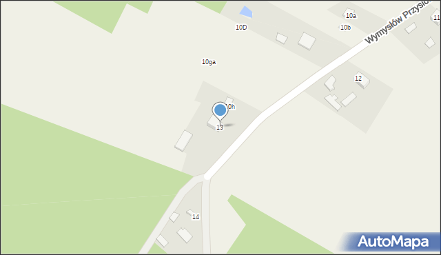 Bolmin, Wymysłów Przysiółek, 13, mapa Bolmin