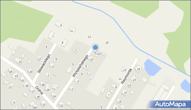 Boronów, Wyspiańskiego Stanisława, 12, mapa Boronów