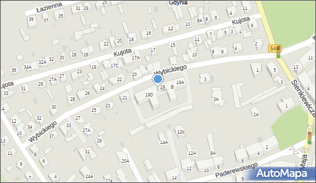 Brodnica, Wybickiego Józefa, gen., 19C, mapa Brodnica