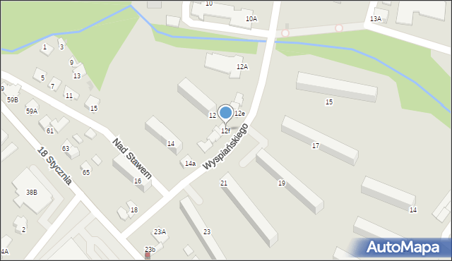 Brodnica, Wyspiańskiego Stanisława, 12f, mapa Brodnica