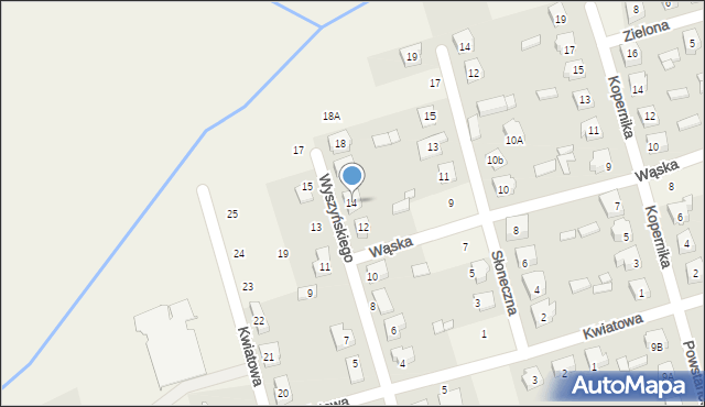 Brudzew, Wyszyńskiego Stefana, ks. kard., 14, mapa Brudzew