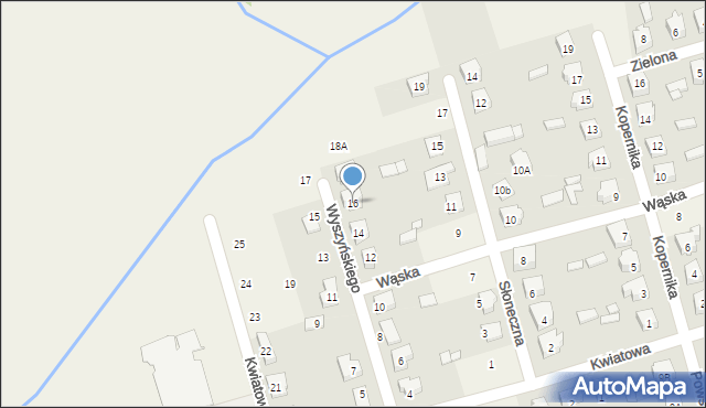 Brudzew, Wyszyńskiego Stefana, ks. kard., 16, mapa Brudzew