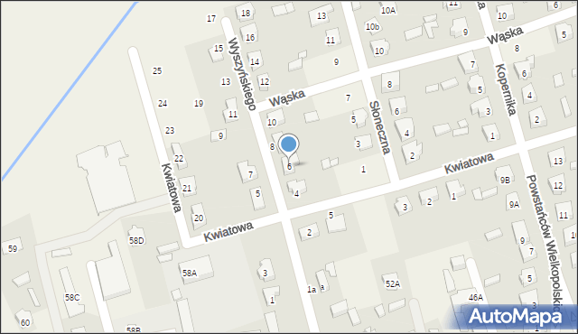 Brudzew, Wyszyńskiego Stefana, ks. kard., 6, mapa Brudzew