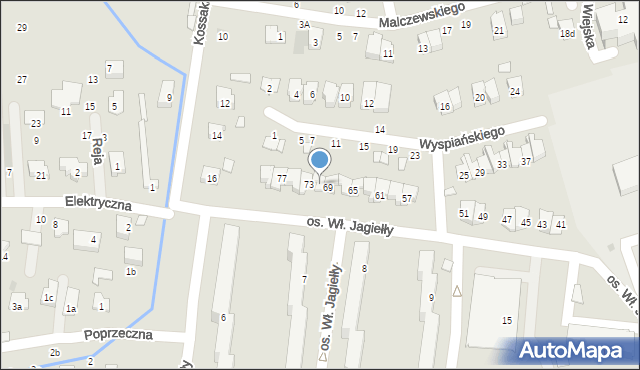 Brzesko, Wyspiańskiego Stanisława, 71, mapa Brzesko