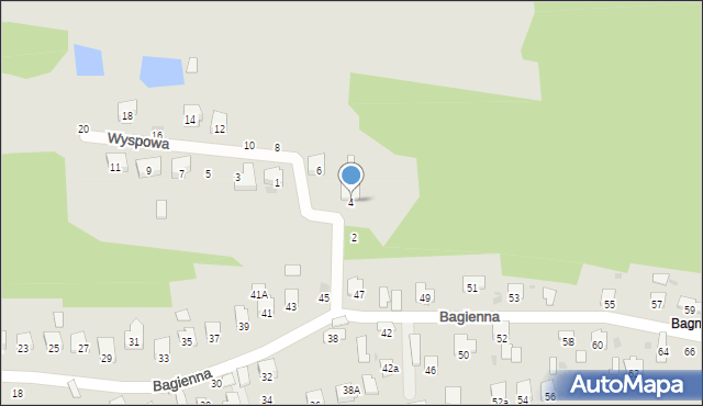 Brzesko, Wyspowa, 4, mapa Brzesko