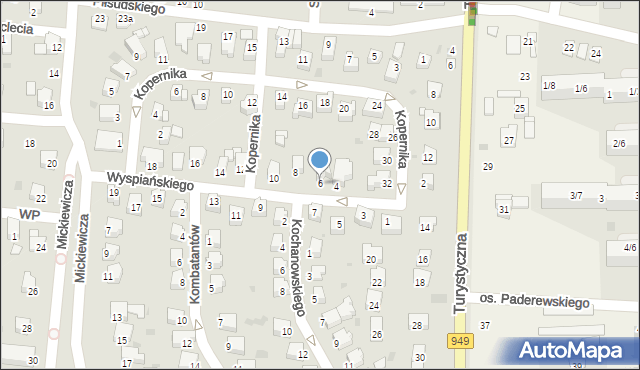 Brzeszcze, Wyspiańskiego Stanisława, 6, mapa Brzeszcze