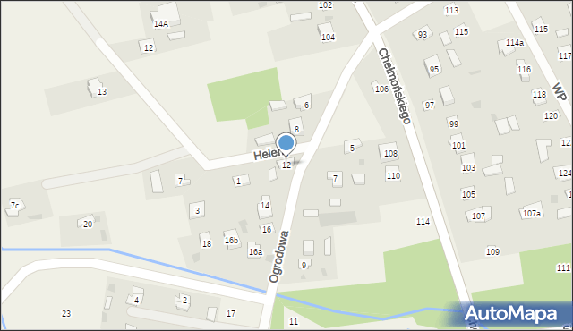 Budy-Grzybek, Wyczółkowskiego Leona, 12, mapa Budy-Grzybek