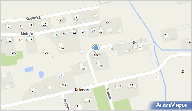Budy-Grzybek, Wyczółkowskiego Leona, 28a, mapa Budy-Grzybek