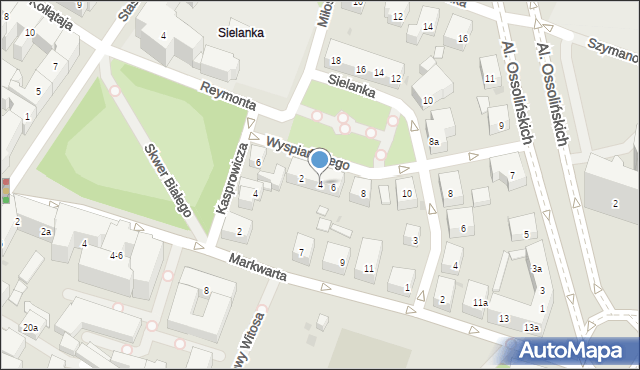 Bydgoszcz, Wyspiańskiego Stanisława, 4, mapa Bydgoszczy
