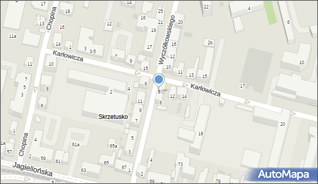 Bydgoszcz, Wyczółkowskiego Leona, 8, mapa Bydgoszczy