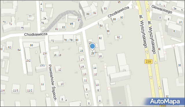Bydgoszcz, Wybickiego Józefa, gen., 18, mapa Bydgoszczy