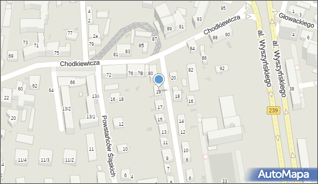 Bydgoszcz, Wybickiego Józefa, gen., 19, mapa Bydgoszczy