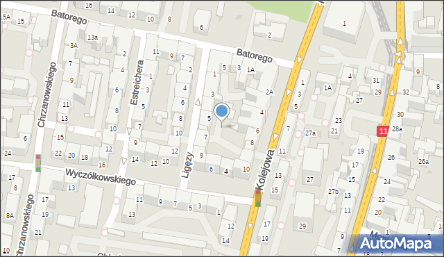 Bytom, Wyczółkowskiego Leona, 820, mapa Bytomia