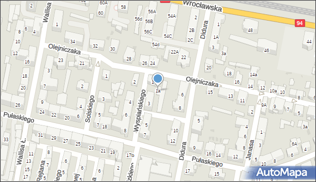 Bytom, Wyspiańskiego Stanisława, 1a, mapa Bytomia