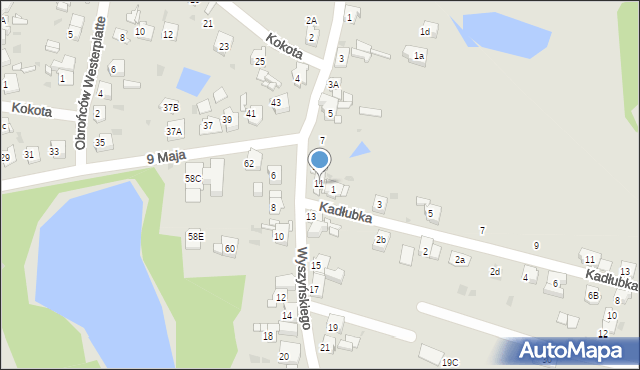 Bytom, Wyszyńskiego Stefana, ks. prym. kard., 11, mapa Bytomia