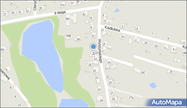 Bytom, Wyszyńskiego Stefana, ks. prym. kard., 12, mapa Bytomia