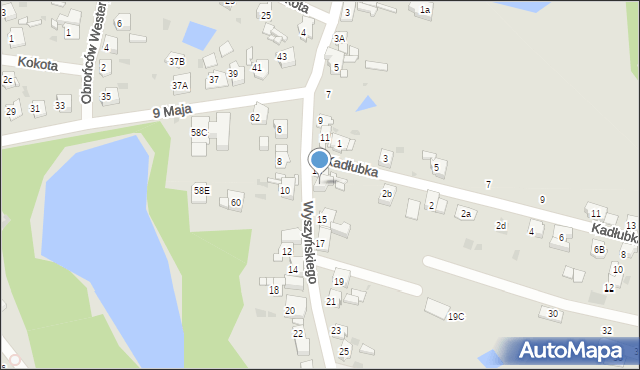 Bytom, Wyszyńskiego Stefana, ks. prym. kard., 13A, mapa Bytomia