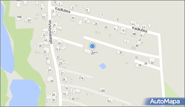 Bytom, Wyszyńskiego Stefana, ks. prym. kard., 19C, mapa Bytomia