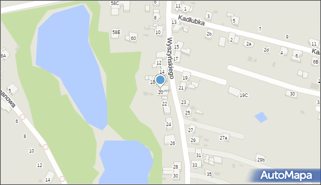 Bytom, Wyszyńskiego Stefana, ks. prym. kard., 20, mapa Bytomia