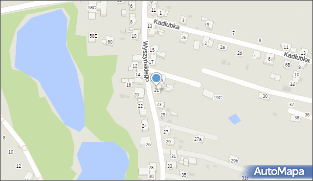 Bytom, Wyszyńskiego Stefana, ks. prym. kard., 21, mapa Bytomia