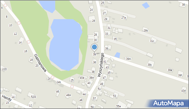 Bytom, Wyszyńskiego Stefana, ks. prym. kard., 34, mapa Bytomia