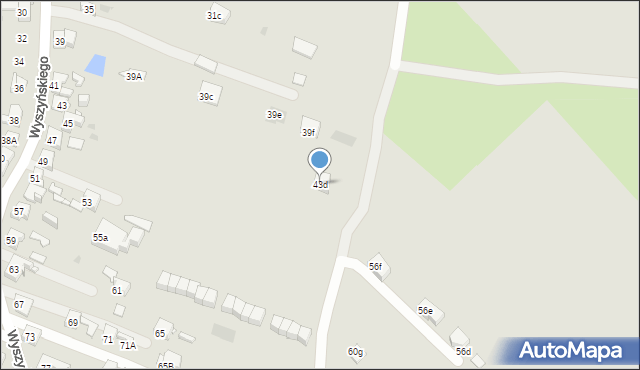Bytom, Wyszyńskiego Stefana, ks. prym. kard., 43d, mapa Bytomia