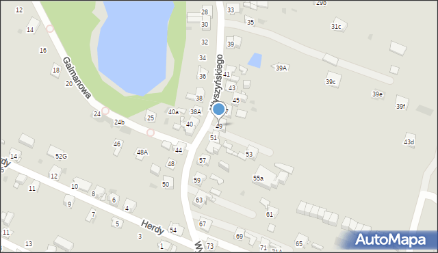 Bytom, Wyszyńskiego Stefana, ks. prym. kard., 49, mapa Bytomia