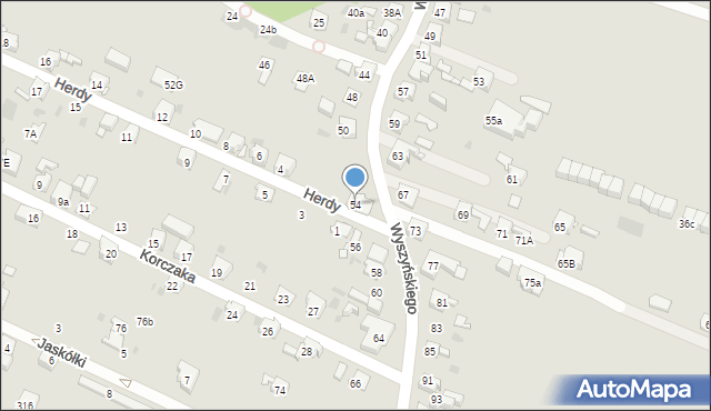 Bytom, Wyszyńskiego Stefana, ks. prym. kard., 54, mapa Bytomia