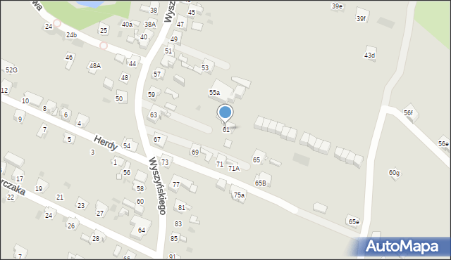 Bytom, Wyszyńskiego Stefana, ks. prym. kard., 61, mapa Bytomia
