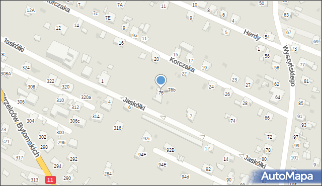 Bytom, Wyszyńskiego Stefana, ks. prym. kard., 76, mapa Bytomia