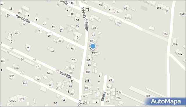 Bytom, Wyszyńskiego Stefana, ks. prym. kard., 93, mapa Bytomia