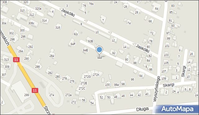 Bytom, Wyszyńskiego Stefana, ks. prym. kard., 94d, mapa Bytomia