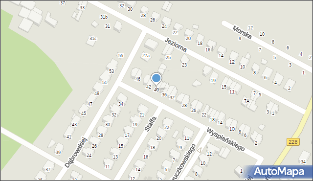 Bytów, Wyspiańskiego Stanisława, 40, mapa Bytów