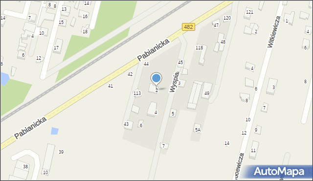 Chechło Pierwsze, Wyspiańskiego Stanisława, 2, mapa Chechło Pierwsze