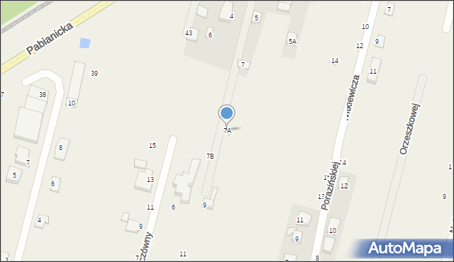 Chechło Pierwsze, Wyspiańskiego Stanisława, 7A, mapa Chechło Pierwsze