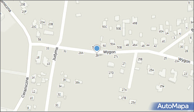 Chełm, Wygon, 29, mapa Chełma