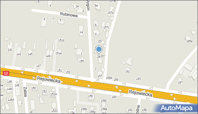 Chełm, Wygon, 2A, mapa Chełma