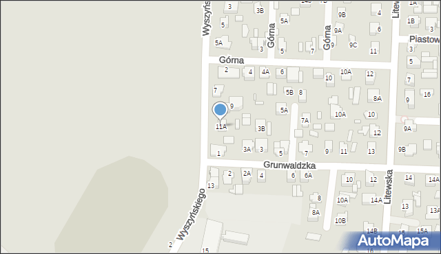 Chełm, Wyszyńskiego Stefana, ks. prym. kard., 11A, mapa Chełma