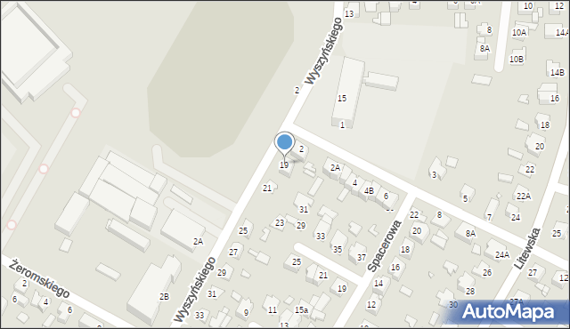 Chełm, Wyszyńskiego Stefana, ks. prym. kard., 19, mapa Chełma